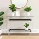مدخل استقبال اكريليك زجاج، 80×140×40 سم - اسود شفاف product image 1