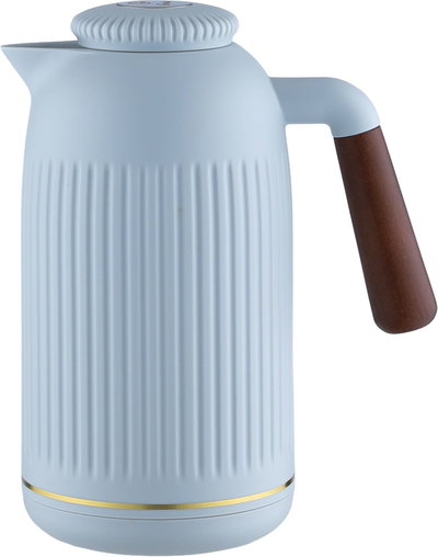 Everest Jayda Thermos, 1 liter, thermal glass inner shell, plastic outer shell - white product image 2