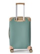 طقم شنط سفر جلد صناعي ليمرا، 3 مقاسات، 4 عجلات، GL-9903 - تركواز بيج product image 6