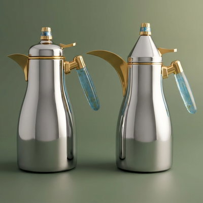 طقم ترامس ميمونة استيل السيف غاليري، قطعتين، 1/ 1 لتر - فضي product image 1