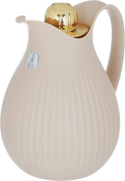 Everest Ramira Thermos, 1 liter, thermal glass inner shell, plastic outer shell - beige product image 3