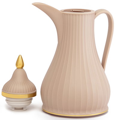 Elegance Sevilla thermos, 0.9 liters, glass inner container, plastic outer shell - beige product image 2