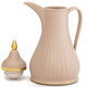 Elegance Sevilla thermos, 0.9 liters, glass inner container, plastic outer shell - beige product image 2