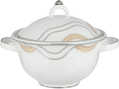 طقم سفرة بورسلان السيف غاليري، 61 قطعة، زخارف فنية - متعدد الألوان product image 2