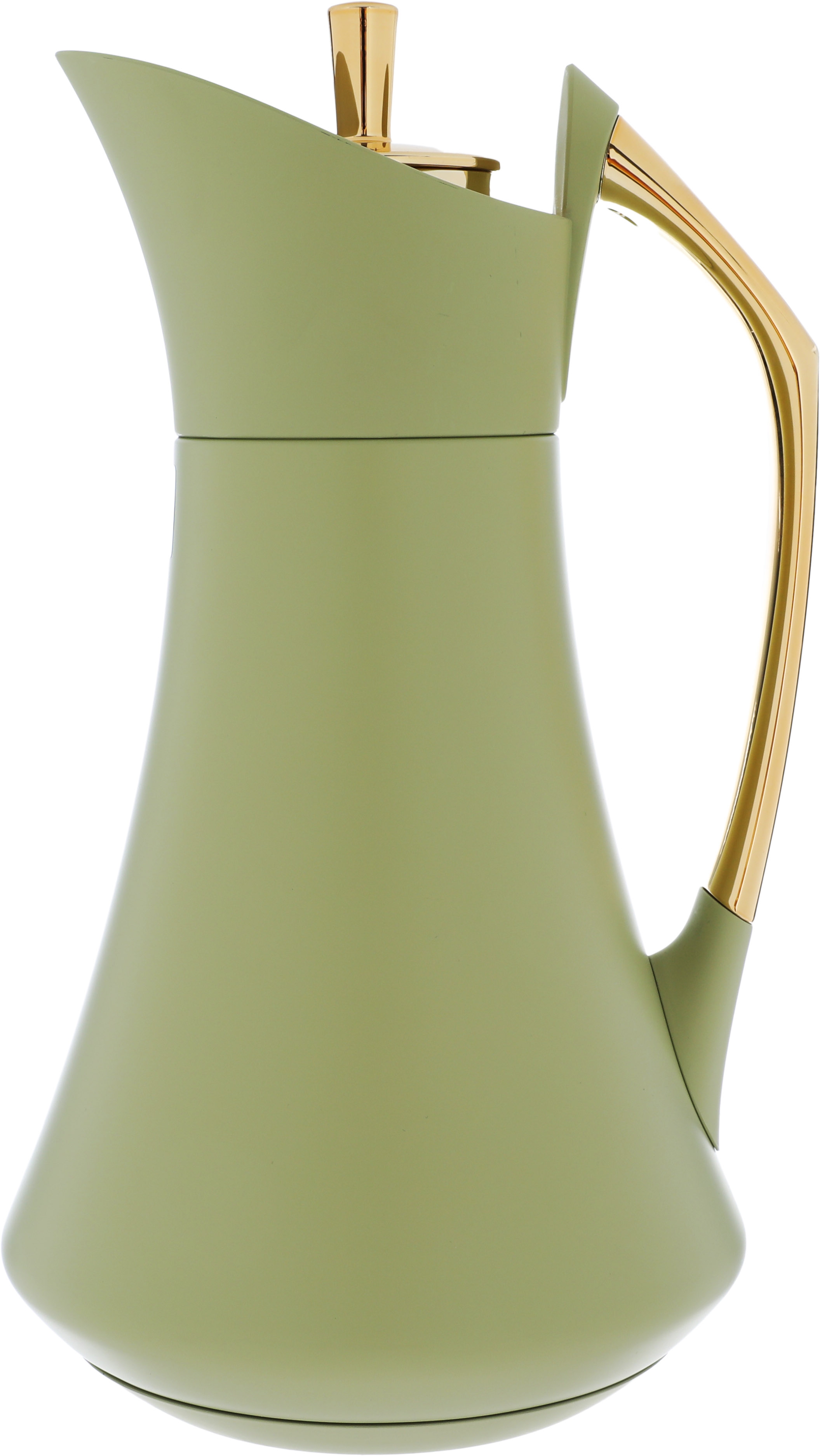 Al Saif Gallery Karma thermos set, 1 liter, 2 pieces, thermal glass inner container, steel outer shell - olive green product image 5
