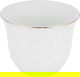 A set of white porcelain Arabic coffee cups, carved with roses and golden script, 12 pieces product image 2
