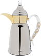 Al Saif Gallery Qamar thermos set, 1 liter, thermal glass inner container, steel outer shell - silver product image 3