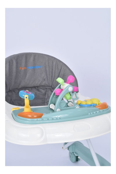 مشاية اطفال فان مومونت، قابلة للتعديل، مزودة بألعاب - اخضر product image 3