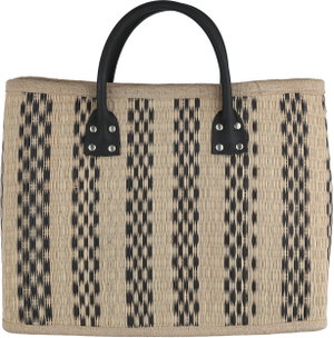Al Saif Gallery Wicker Thermos Bag, 40x8x30 cm, Square - Beige Black product image 2