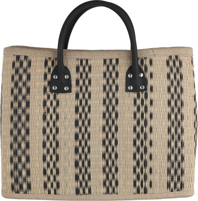 Al Saif Gallery Wicker Thermos Bag, 40x8x30 cm, Square - Beige Black product image 2