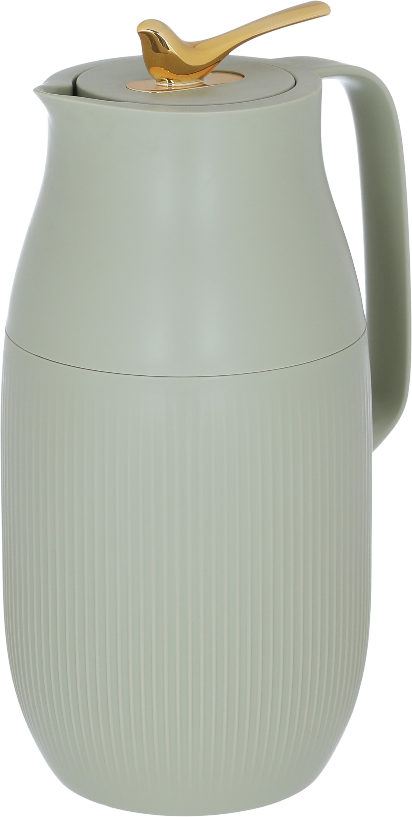 Al Saif Gallery Royal 6 thermos, 1.6 liters, glass inner container, plastic outer shell - light green product image 2