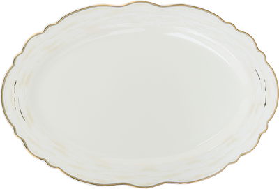 طقم سفرة بورسلان السيف غاليري، 65 قطعة - ابيض ذهبي product image 17