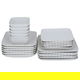 Al Saif Gallery Porcelain Dinner Set, 24 Pieces, Square Shape - White product image 2