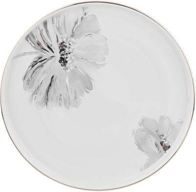 Alsaif gallery Porcelain Dinner Set, 24 Pieces, Round Shape with Floral Pattern - White and Blue product image 4