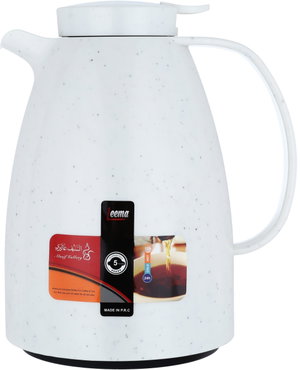 ترمس ليما السيف غاليري، 1 لتر، ضغاط، حافظة داخلية زجاج حراري - ابيض product image 2