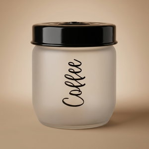 Saif Gallery Glass Can, 425 ml, with Lid - Clear product image