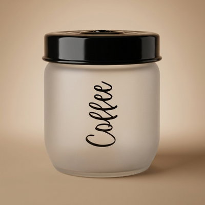Saif Gallery Glass Can, 425 ml, with Lid - Clear product image 1