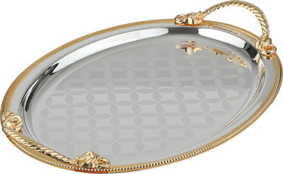 طقم طوفريات استيل السيف غاليري، 3 قطع - فضي ذهبي product image 2