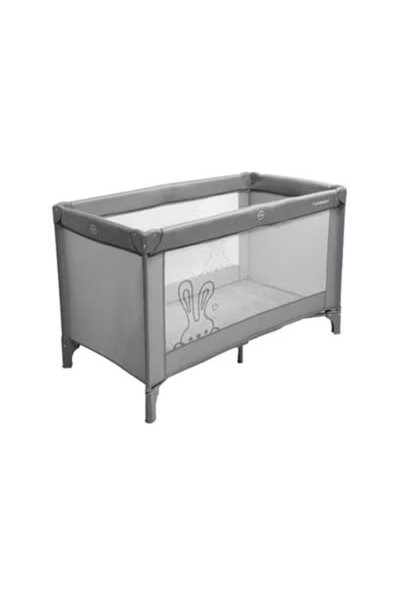 سرير اطفال فان مومنت، 125×65 سم، قابلة للطي - رمادي product image 4