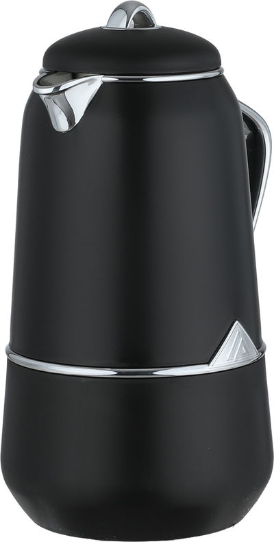 طقم ترامس لالوزا، قطعتين، 0.7 / 1 لتر، حافظة داخلية زجاج، يد فضي، غطاء ضغاط - اسود فضي product image 4