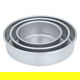 طقم قوالب كيك المونيوم السيف غاليري، 3 قطع - فضي product image 1