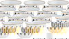 AlSaif Gallery Porcelain Arabic Coffee Cup Set, 60 ml, 12 Pieces - White Gold product image 1