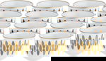 AlSaif Gallery Porcelain Arabic Coffee Cup Set, 60 ml, 12 Pieces - White Gold product image 1