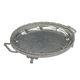 Tofaria Estelle Al Saif Gallery, 55x35x8 cm, oval, with legs - silver product image 1