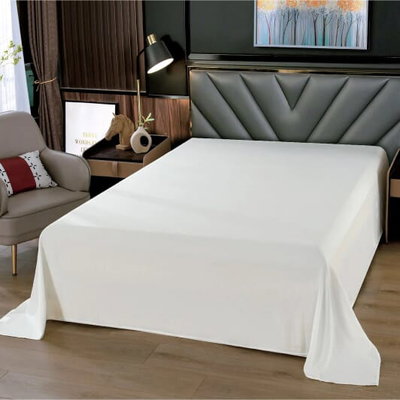 شرشف مايكروفايبر نداف صيفي، 170×230 سم - كريمي product image 3