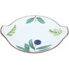 Porcelain dessert plate in the hands of Al Saif Gallery, 23 x 23 x 3 cm, round, fruit pattern - white product image 2