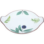Porcelain dessert plate in the hands of Al Saif Gallery, 23 x 23 x 3 cm, round, fruit pattern - white product image 2