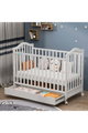 سرير اطفال خشب الصنوبر فان مومنت، 120×60 سم، مزود بدرج تخزين - ابيض product image 4