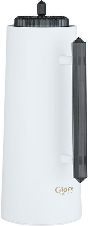 ترمس لين جلوري، 1 لتر،حافظة داخلية زجاج، ضغاط، يد أسود - أبيض أسود product image 2