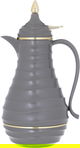 Al Saif Gallery Blanca thermos set, 1/0.75 liter, 2 pieces, thermal glass inner shell, plastic outer shell - dark beige product image 6