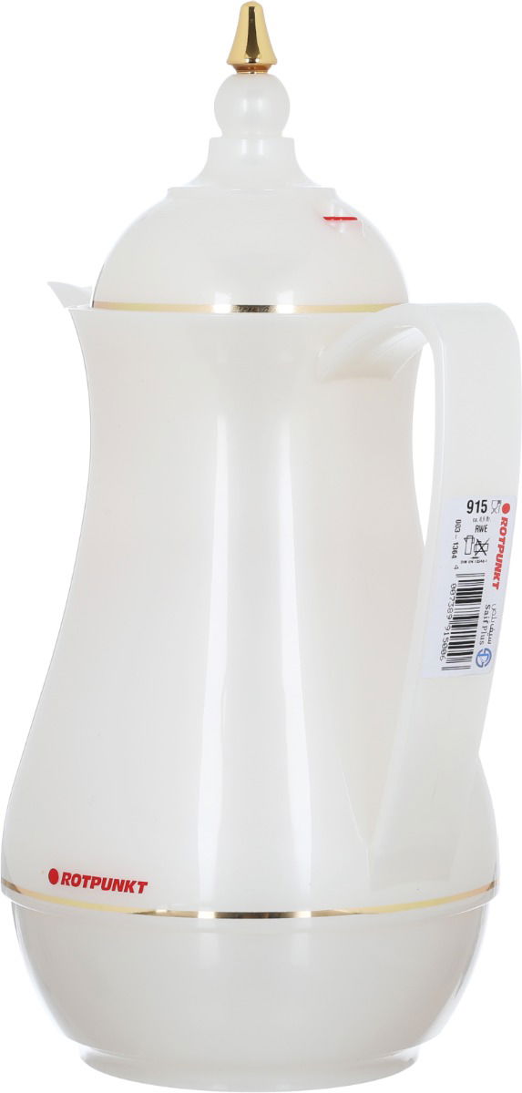Rotpont thermos, 0.5 liters, glass inner container, plastic outer shell - white product image 2