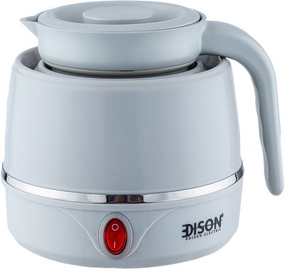 غلاية كهربائية سفاري إديسون، 500 مل، 550 واط، ZRY-070A/LG - رمادي فاتح product image 2