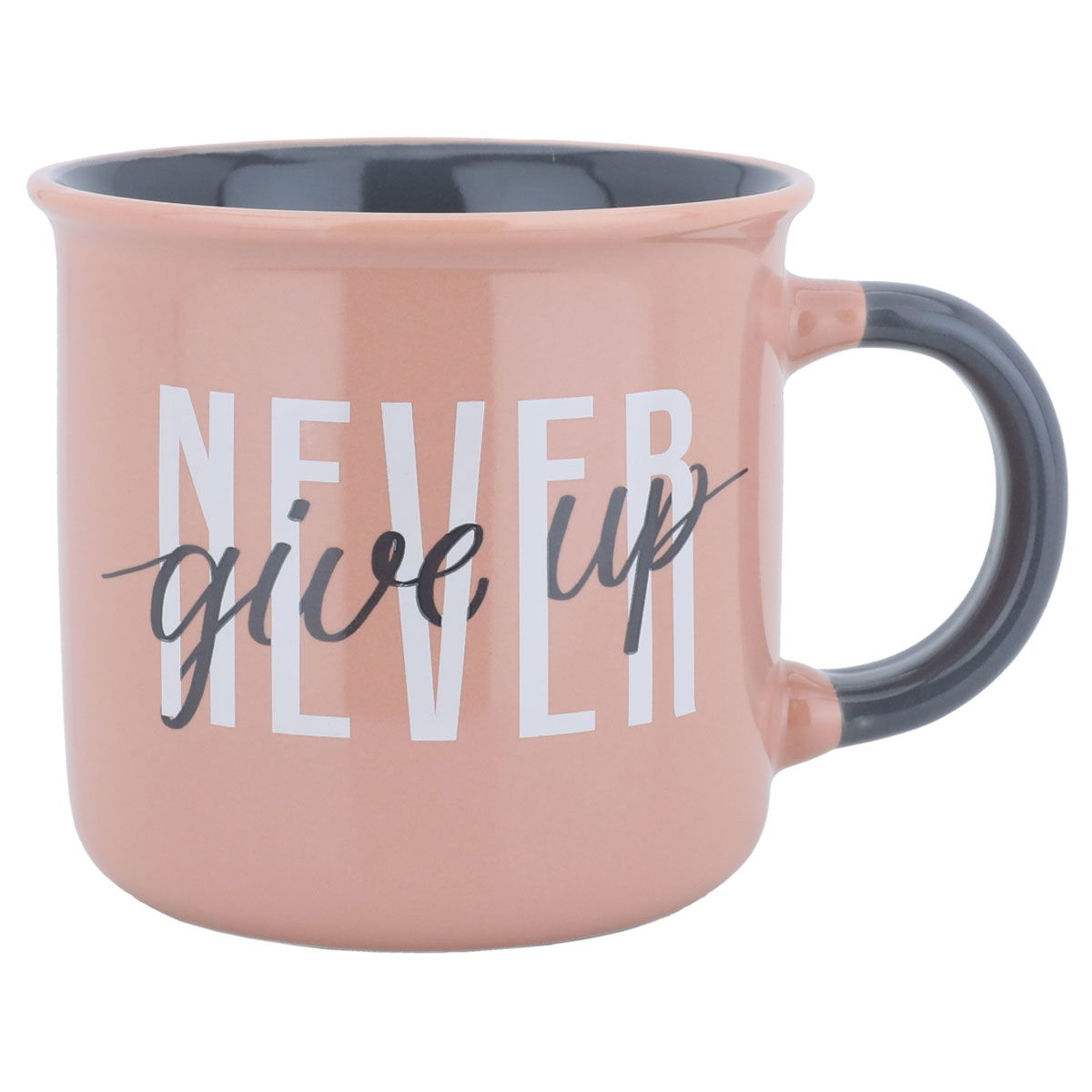 Al Saif Gallery porcelain mug, 400 ml, with black-pink handle product image 1