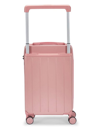طقم شنط سفر بولي كربونات ليمرا، 3 مقاسات، 4 عجلات، OT-9018 - زهري product image 6