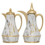 طقم ترامس استيل السيف غاليري(جود)، 1 لتر - 0.75 لتر، 2 قطعة - أبيض رخامي product image 2