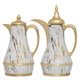 Al Saif Gallery Steel Thermos Set, 1/0.75 Liter, 2 Pieces - White Marble product image 2