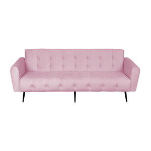 كنبة سرير مونتيلا خشب سويدي باك كومفورت، 190x70x90 سم، قماش مخمل - وردي فاتح product image 2