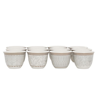 طقم فناجين قهوة عربي بورسلان السيف غاليري، 12 قطعة - متعدد الالوان product image 2