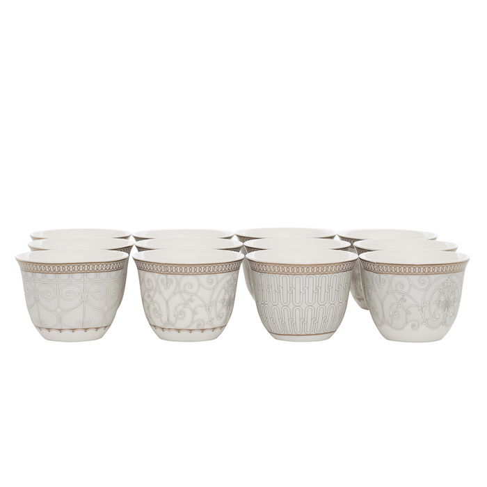 طقم فناجين قهوة عربي بورسلان السيف غاليري، 12 قطعة - متعدد الالوان product image 2