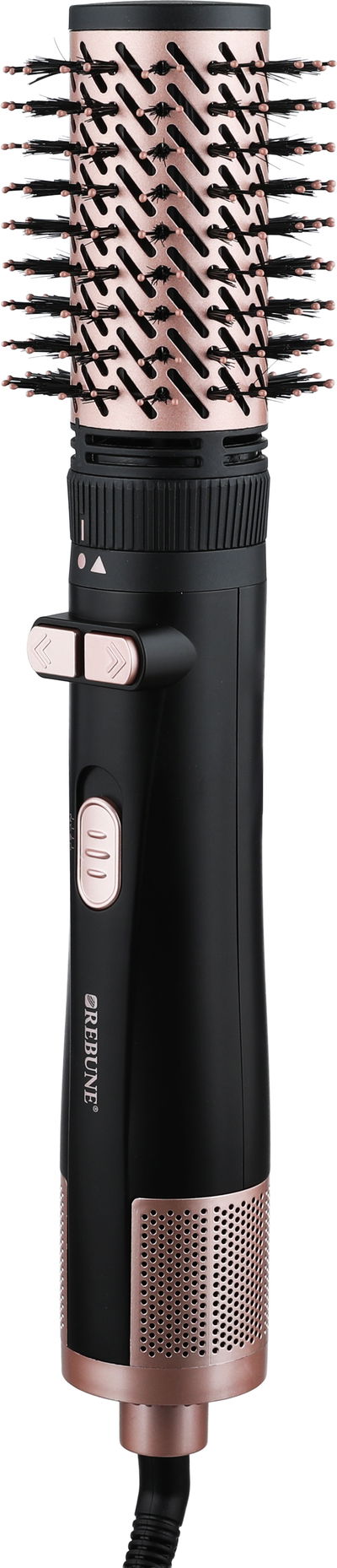 مصفف شعر ريبون، 1200 واط، 9x38 سم، دوار - أسود بني product image 2