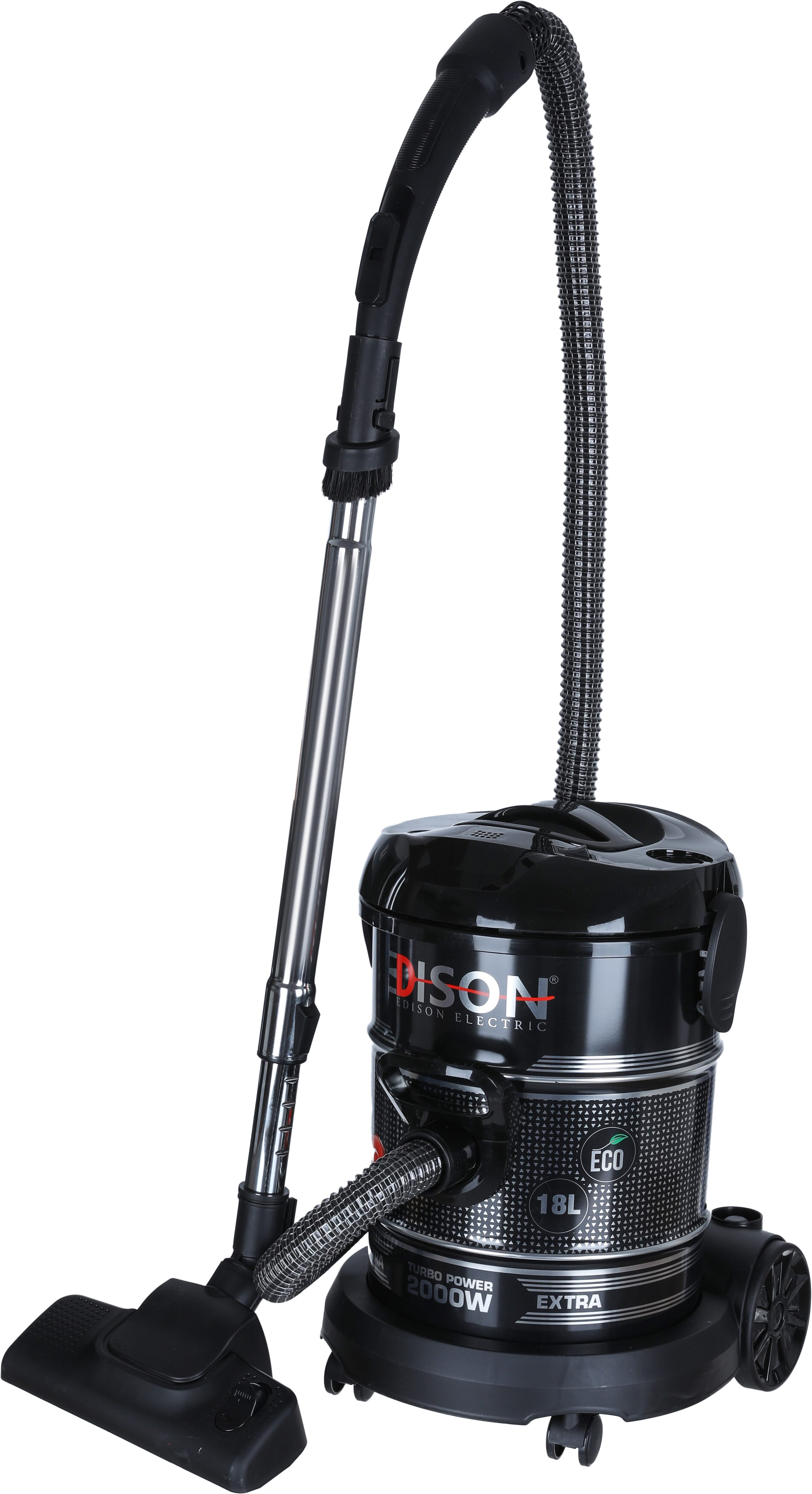 Edison Barrel Vacuum Cleaner, 2000 Watt, 18 Liter, ECO-WF-4700 - Black product image