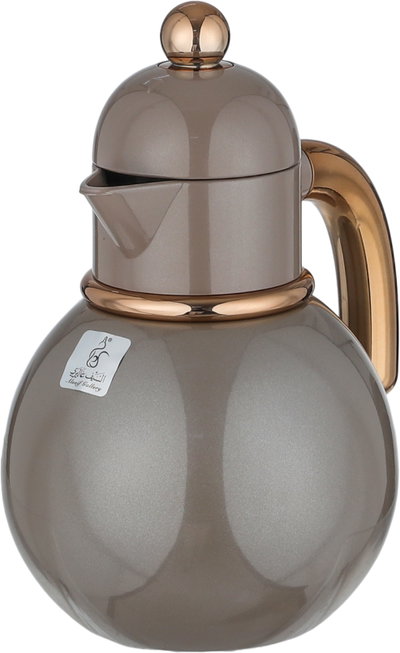 Alsaif Gallery Thermos, 0.7 L, Stainless Steel Inner Liner, Gold Handle, Self-Service Pouring - Cappuccino product image 4