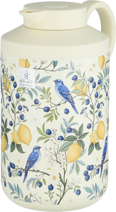 Timeless Hala Thermos, Stainless Steel Inner Container, 1.2 Liters, Push-Button - Cream Color product image 3