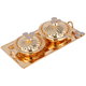 طقم طوفرية مع 2 تمرية استيل السيف غاليري، 3 قطع - ذهبي product image 1
