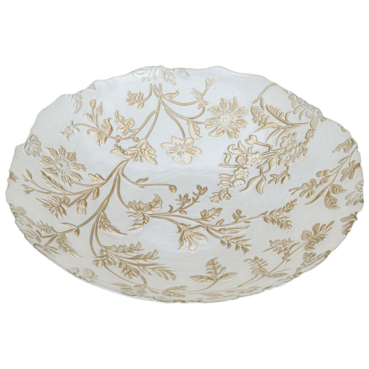Al Saif Gallery Glass Serving Plate, 30X30X4 Cm - Gold product image 1