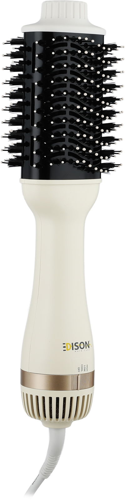 مصفف شعر إديسون، 1000 واط، 33.1x6x4.3 سم، 2.5 متر، 3 مستويات حرارة، سلك دوار 360 درجة، H9512 - كريمي أسود product image 3